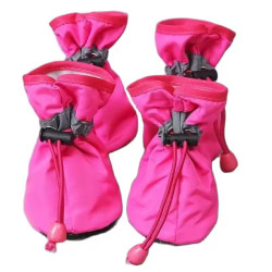 4pcs Waterproof Dog Boots – Anti-Slip Rain Shoes for Small Dogs & Cats